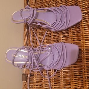 Liliana Women's Purple Strappy Sandals